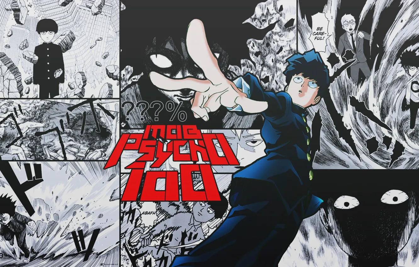 Photo wallpaper art, manga, Mob Psycho 100, Kageyama Shigeo, Mob psycho 100