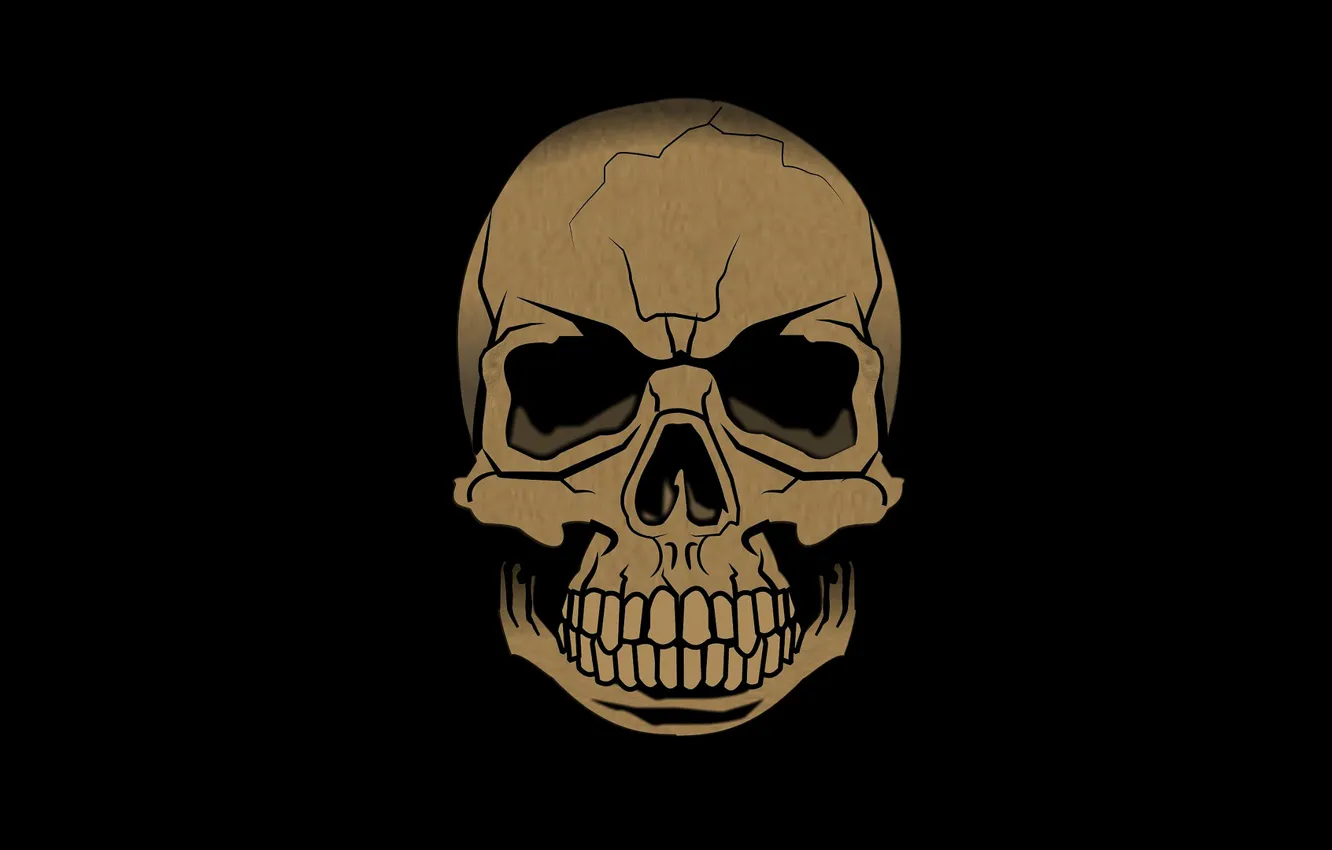 Photo wallpaper death, skull, teeth, sake