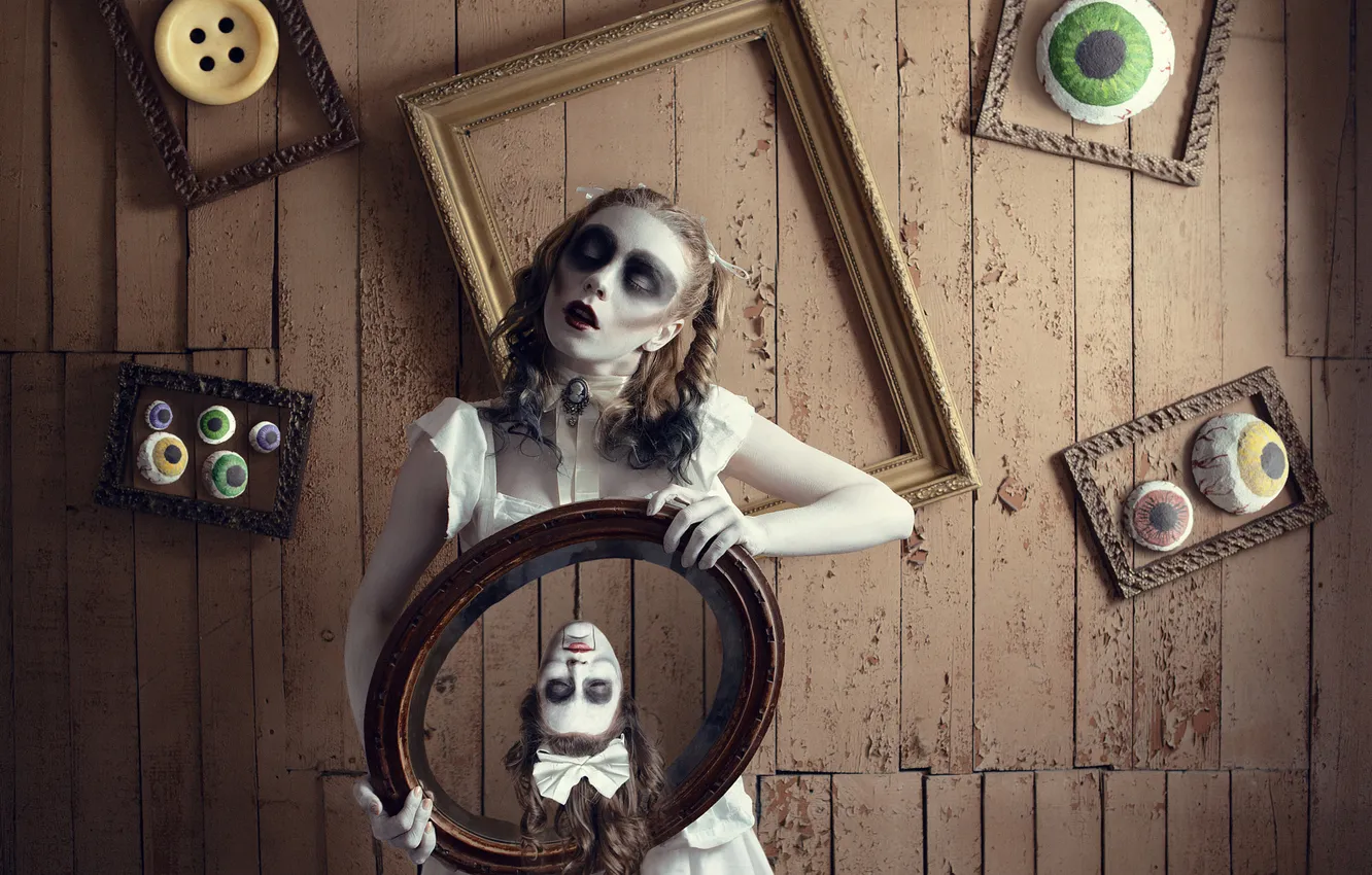 Photo wallpaper fantasy, surrealism, doll, horror, Doll House