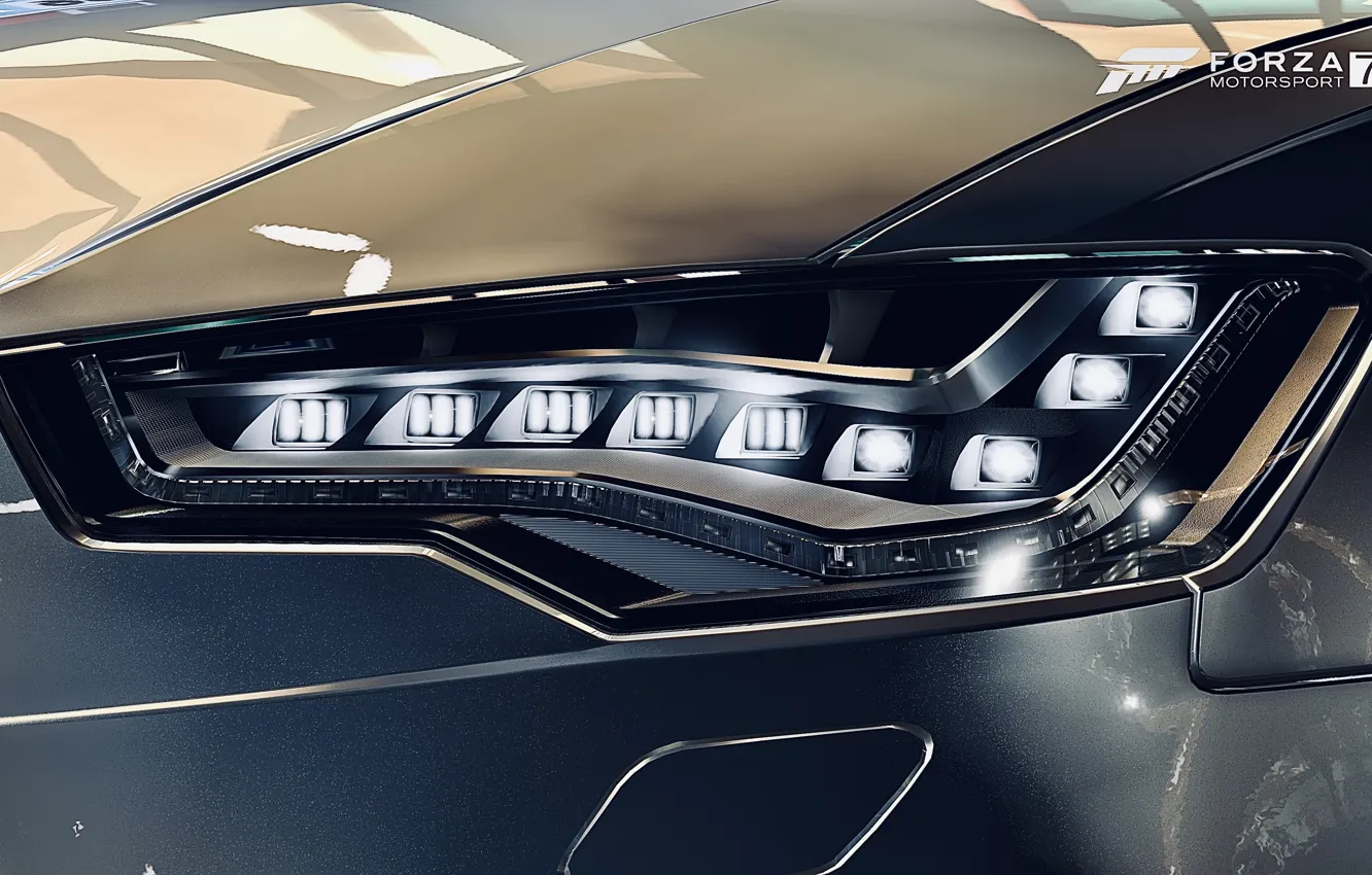 Photo wallpaper lights, Audi, HDR, game, quattro, RS6, Variant, LED