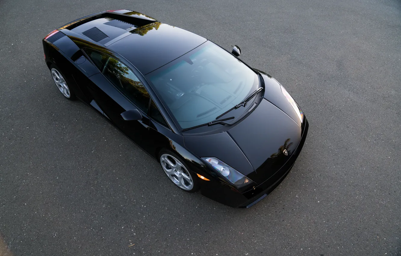 Photo wallpaper black, Lamborghini, Lambo, Gallardo, Lamborghini Gallardo