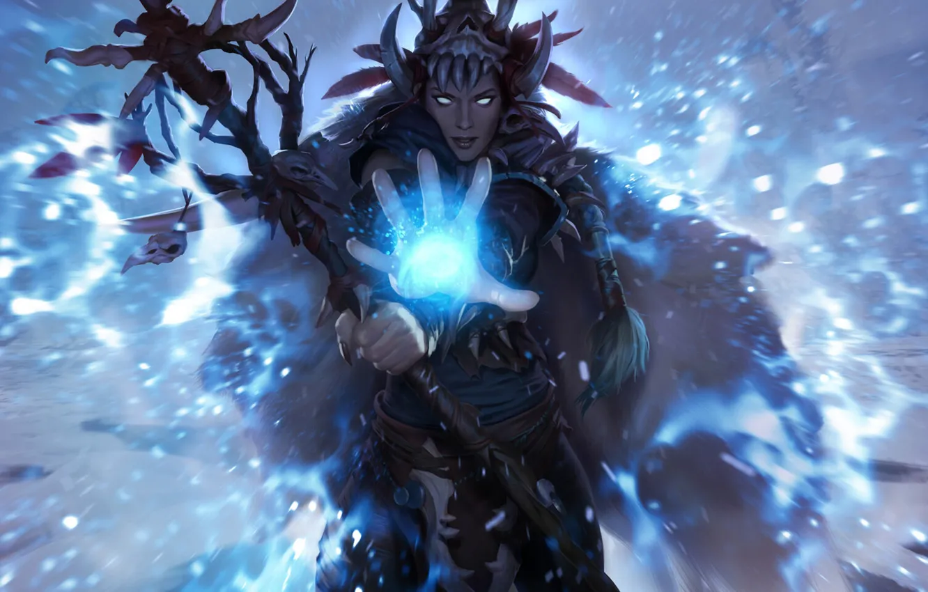 Photo wallpaper magic, witch, Legends of Runeterra