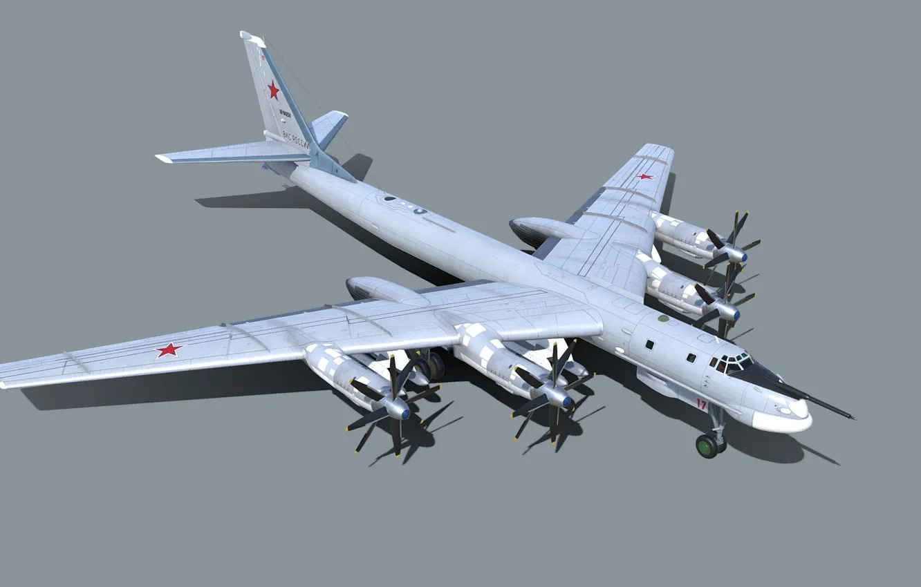 Photo wallpaper USSR, Tu-95MS, Tupolev, Strategic bomber, Tim Samedov