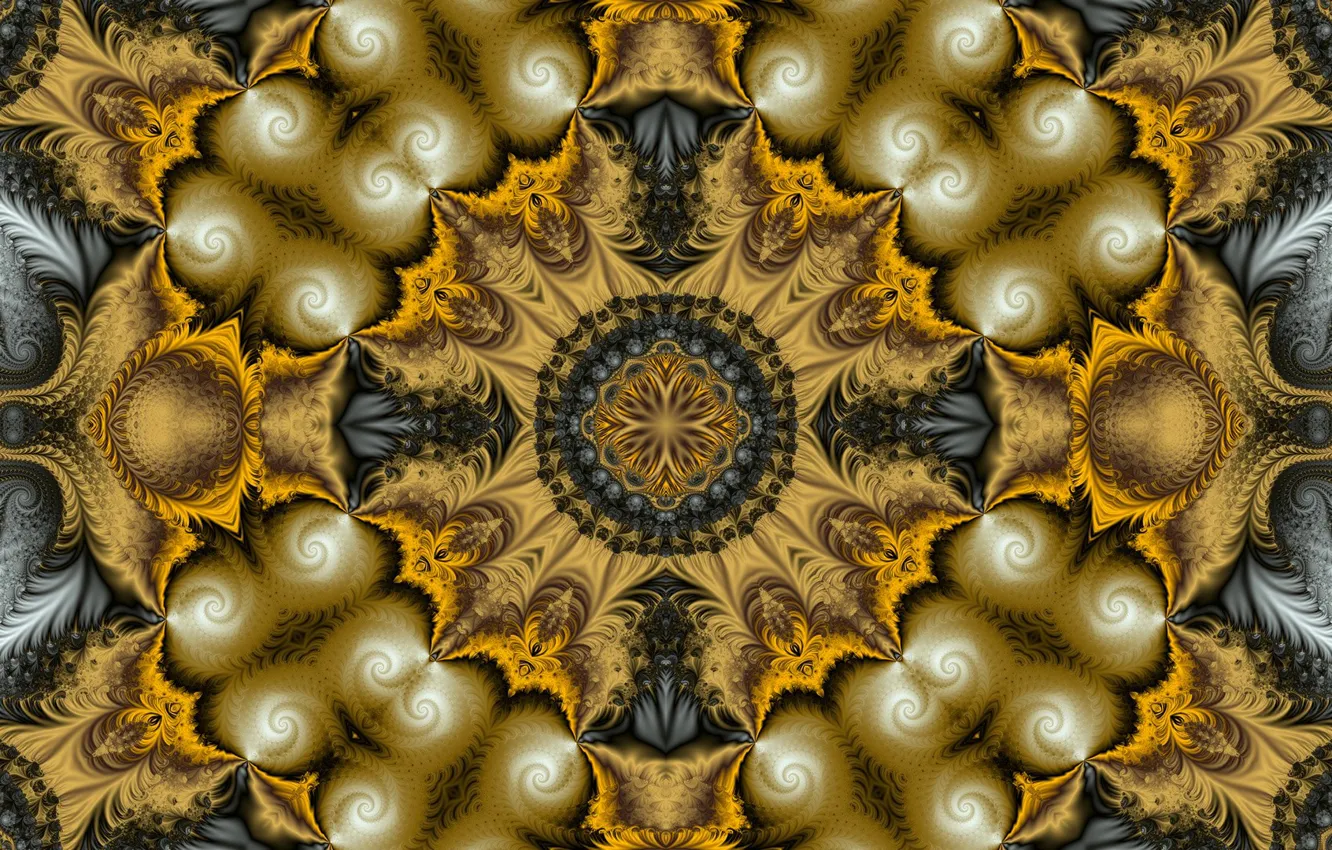 Photo wallpaper pattern, texture, fractal, symmetry