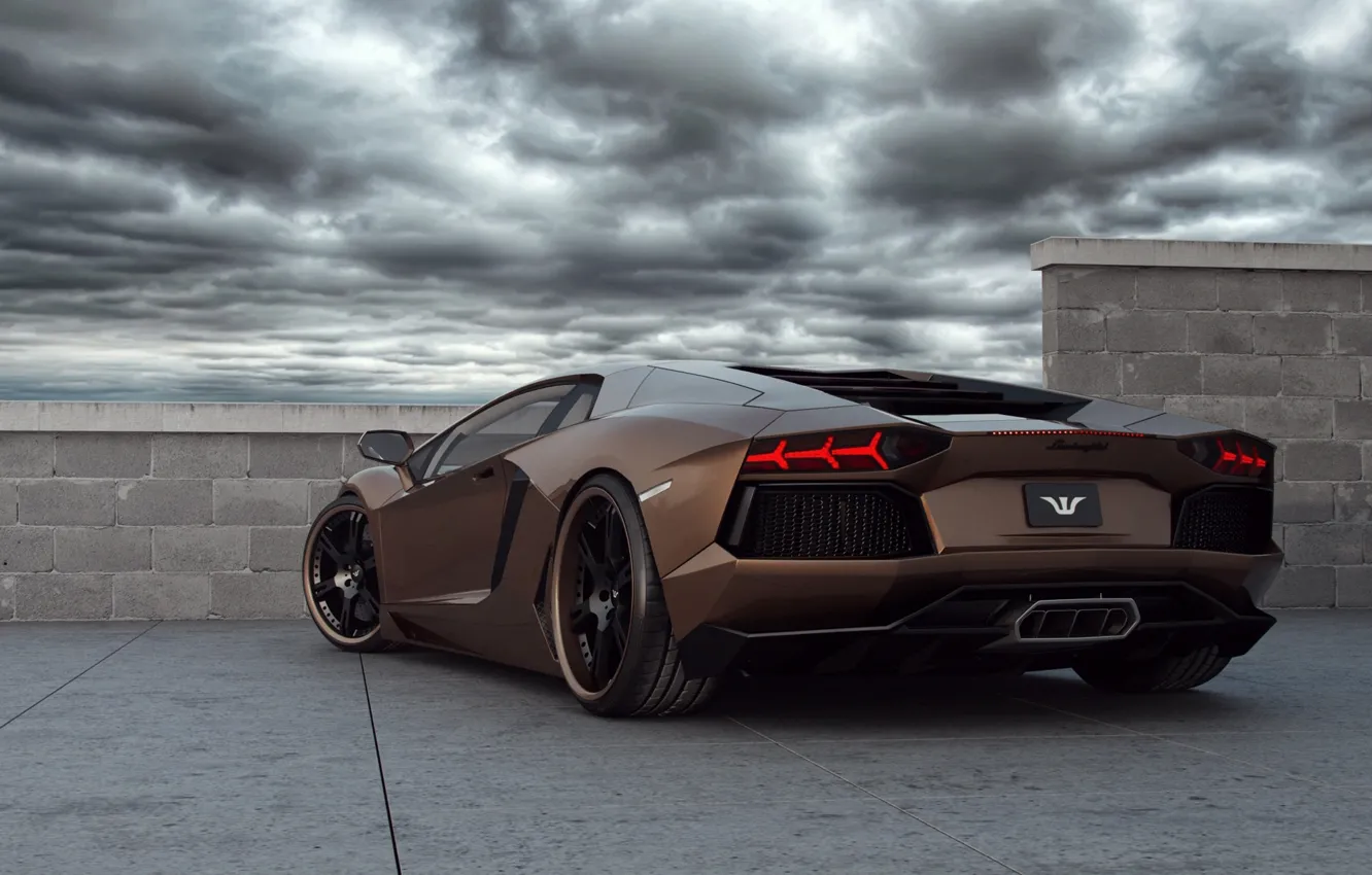 Photo wallpaper the sky, Lamborghini, supercar, tuning, Wheelsandmore, Lamborghini, Aventador, Rabbioso