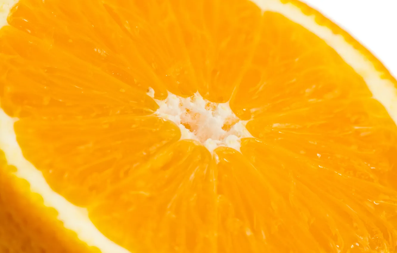 Photo wallpaper macro, orange, orange, fruit, citrus