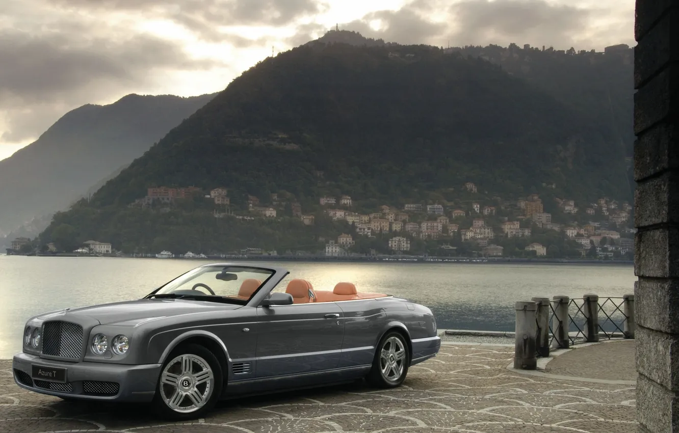 Photo wallpaper sea, mountains, Bentley, azure-t