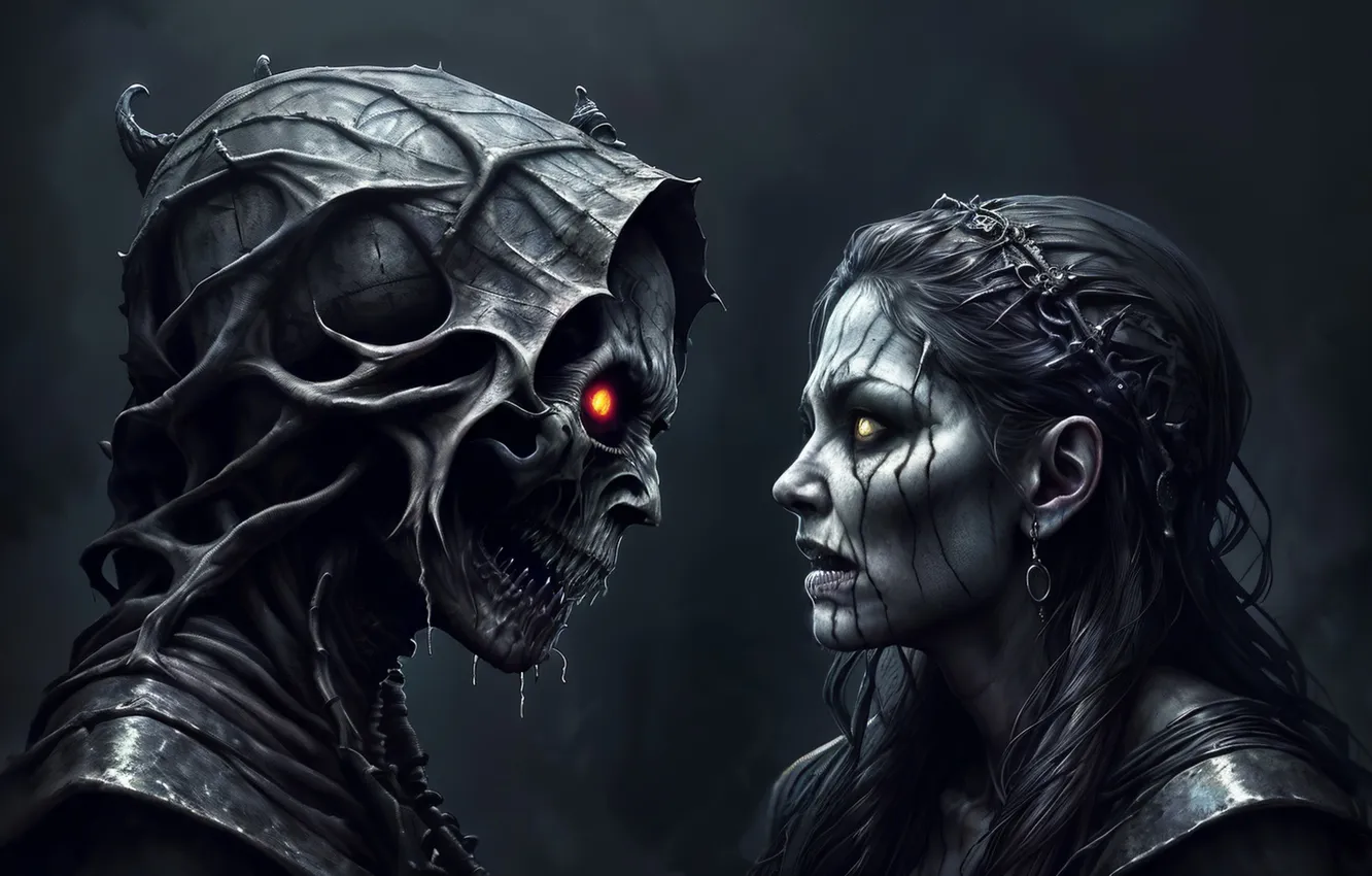Photo wallpaper fantasy, undead, horror, dark