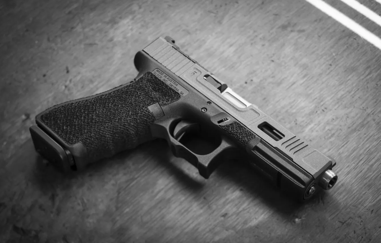 Photo wallpaper gun, Glock, Austrian, self-loading