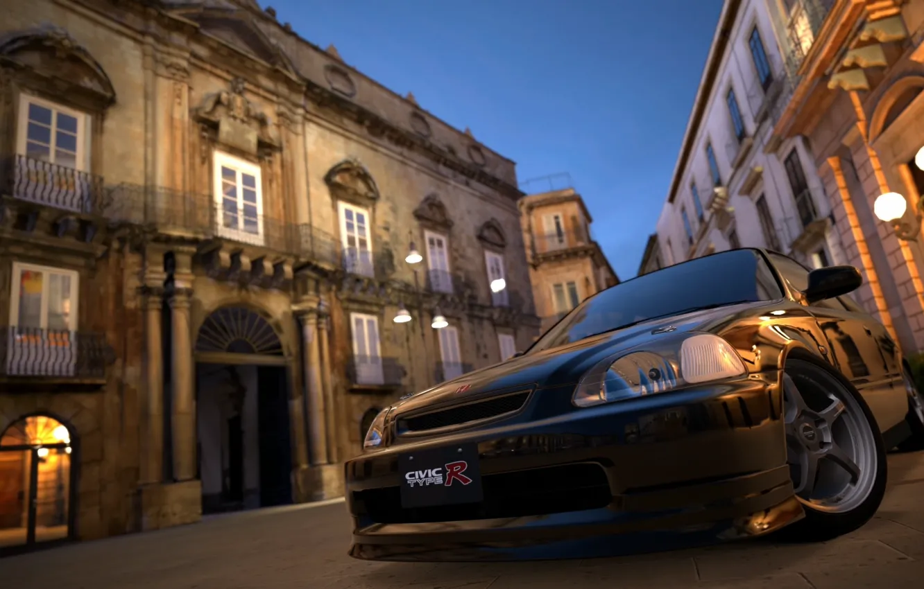 Photo wallpaper machine, Honda, Civic, Gran Turismo 6
