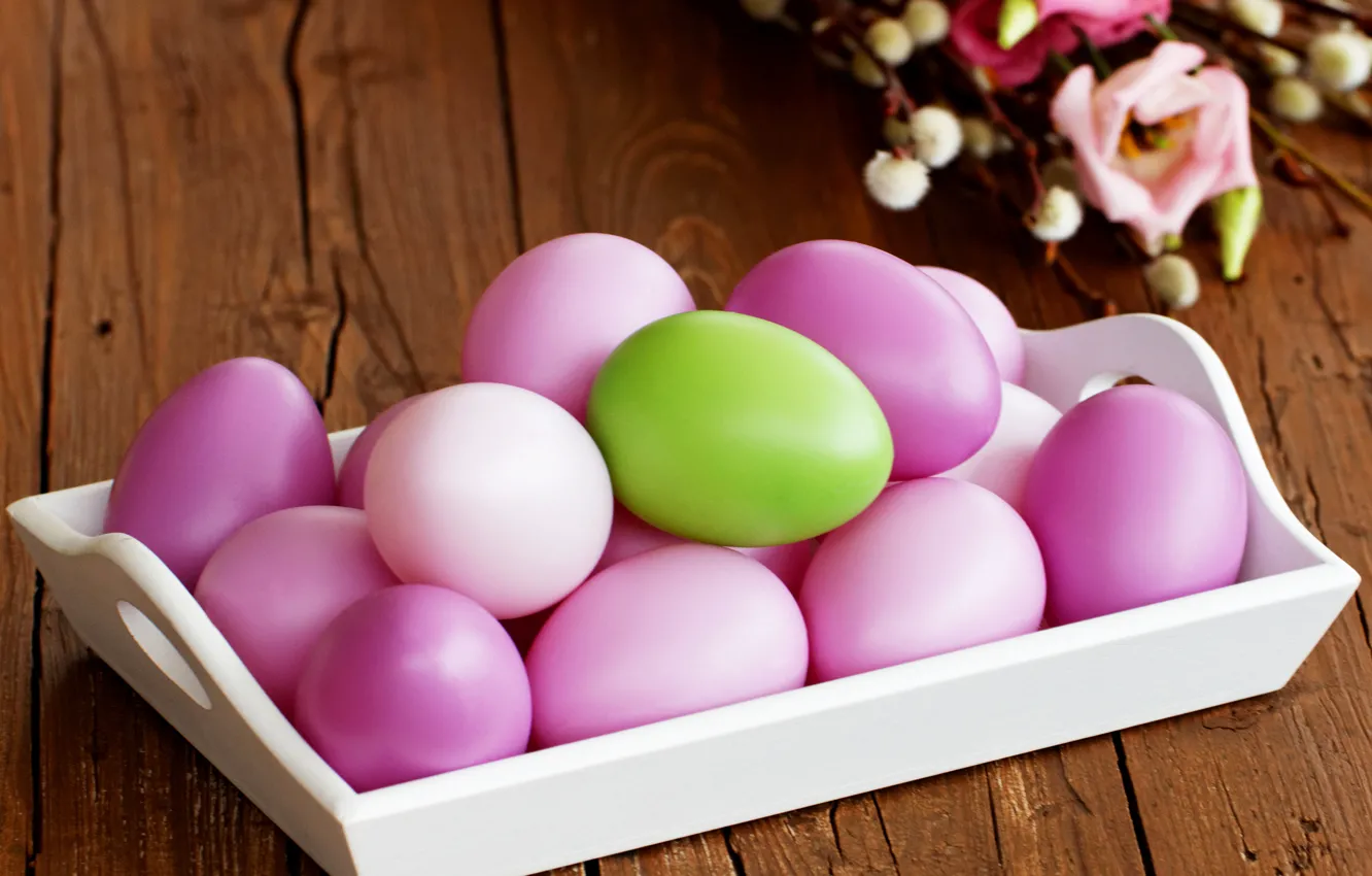 Photo wallpaper eggs, spring, Easter, colorful, Easter, Holidays, Eggs
