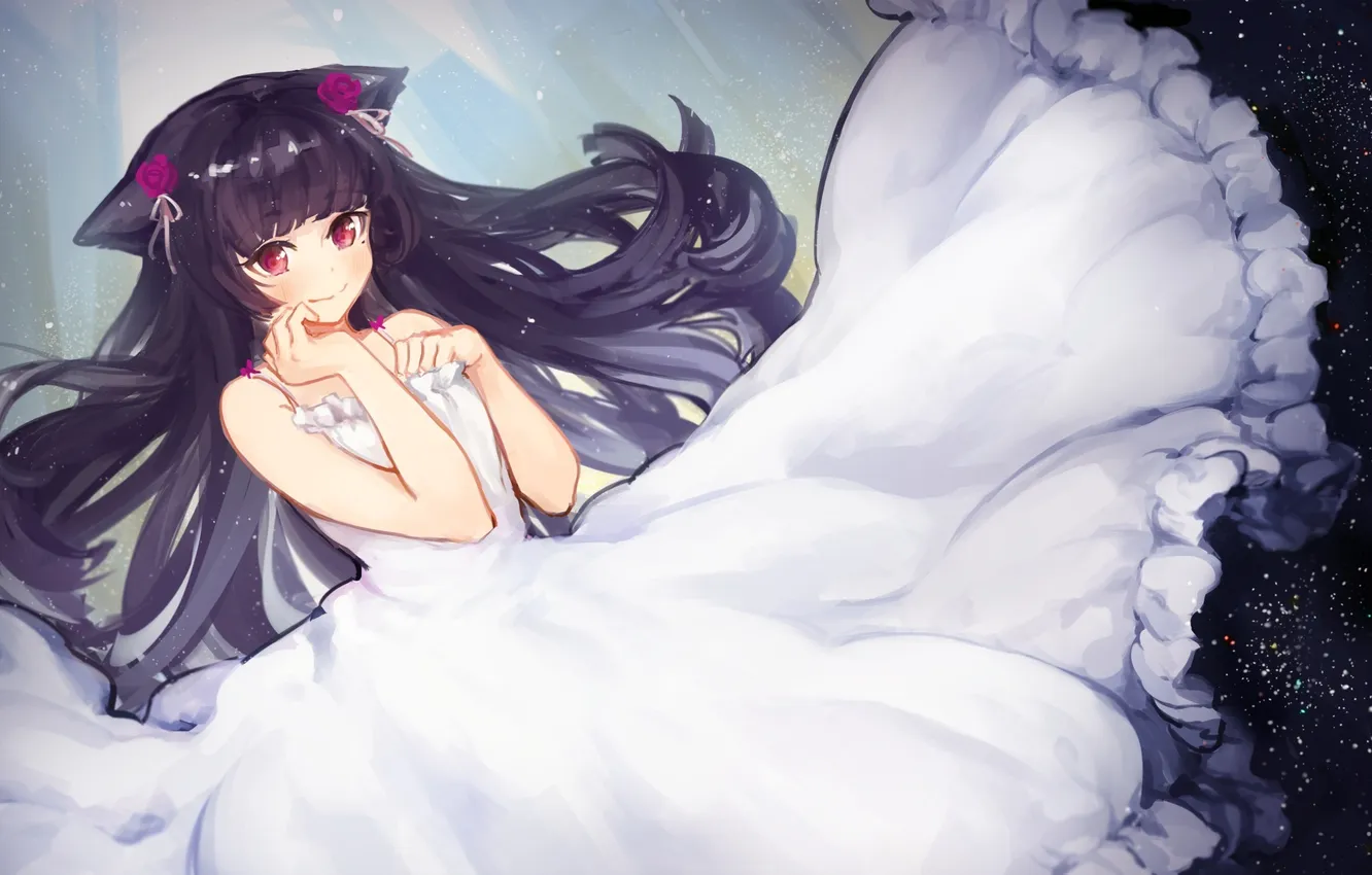 Photo wallpaper girl, smile, anime, art, ears, ore no imouto ga konna ni kawaii wake ga nai, …