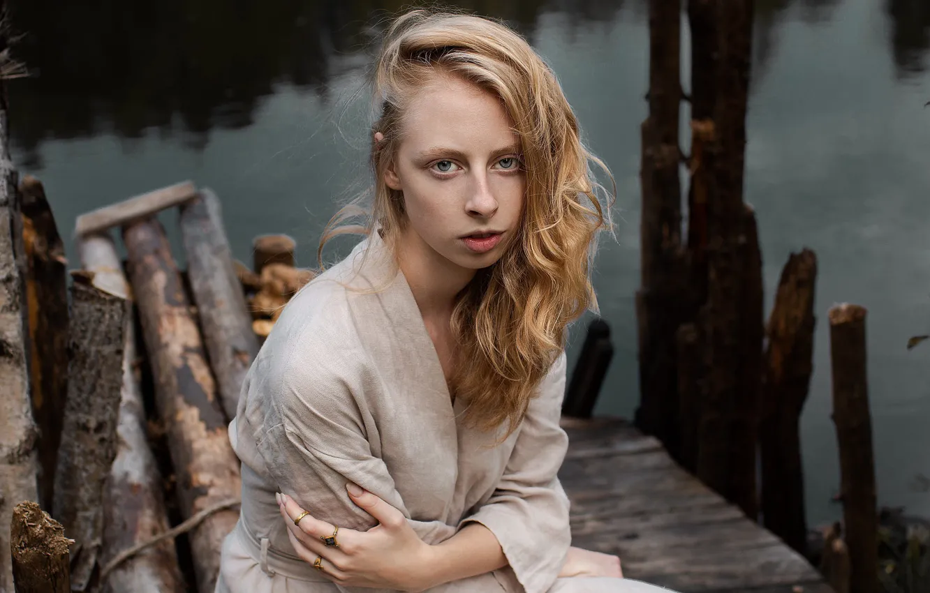 Photo wallpaper portrait, the water, Kate Surkova