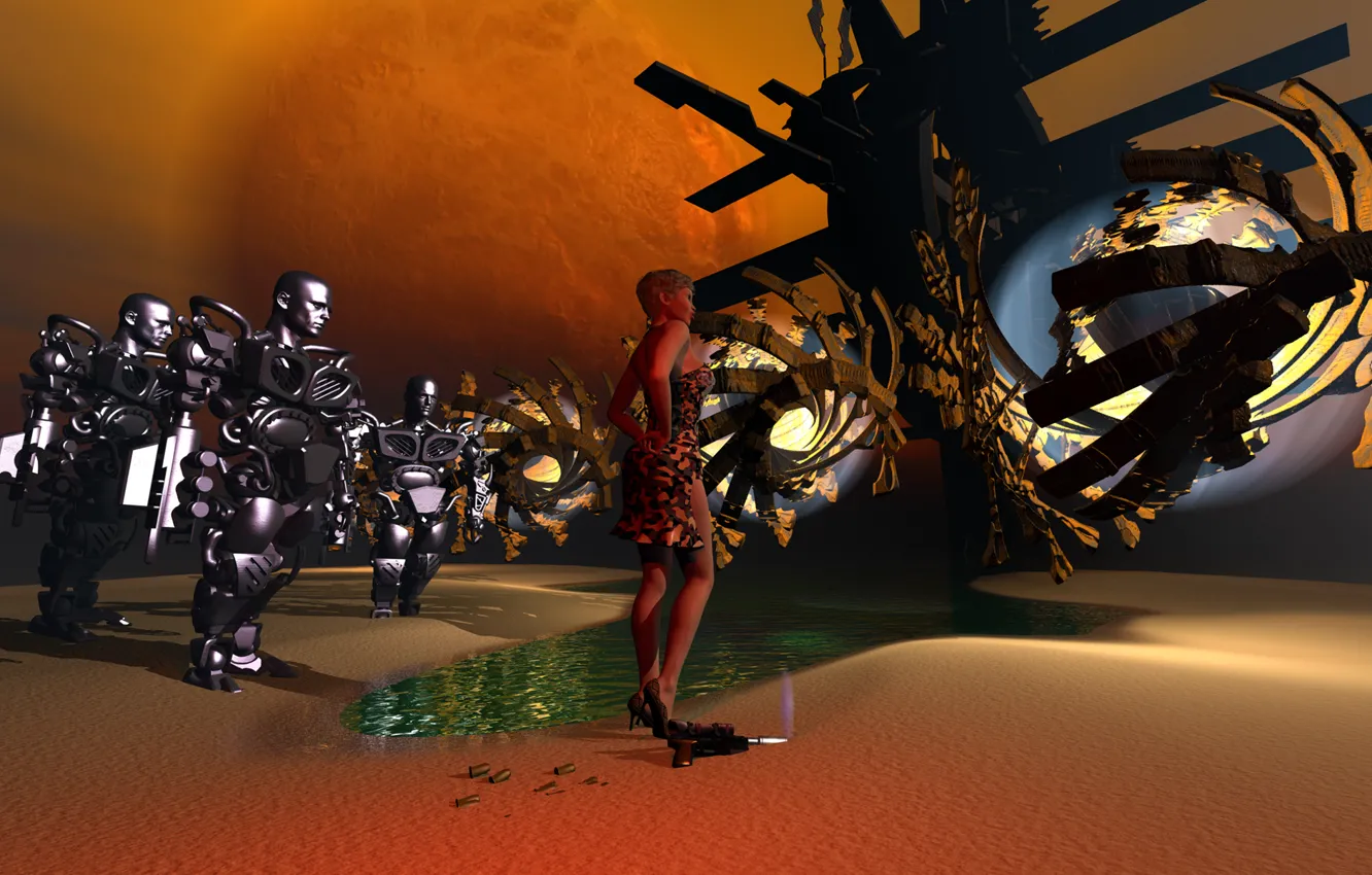 Photo wallpaper space, planet, something, alien