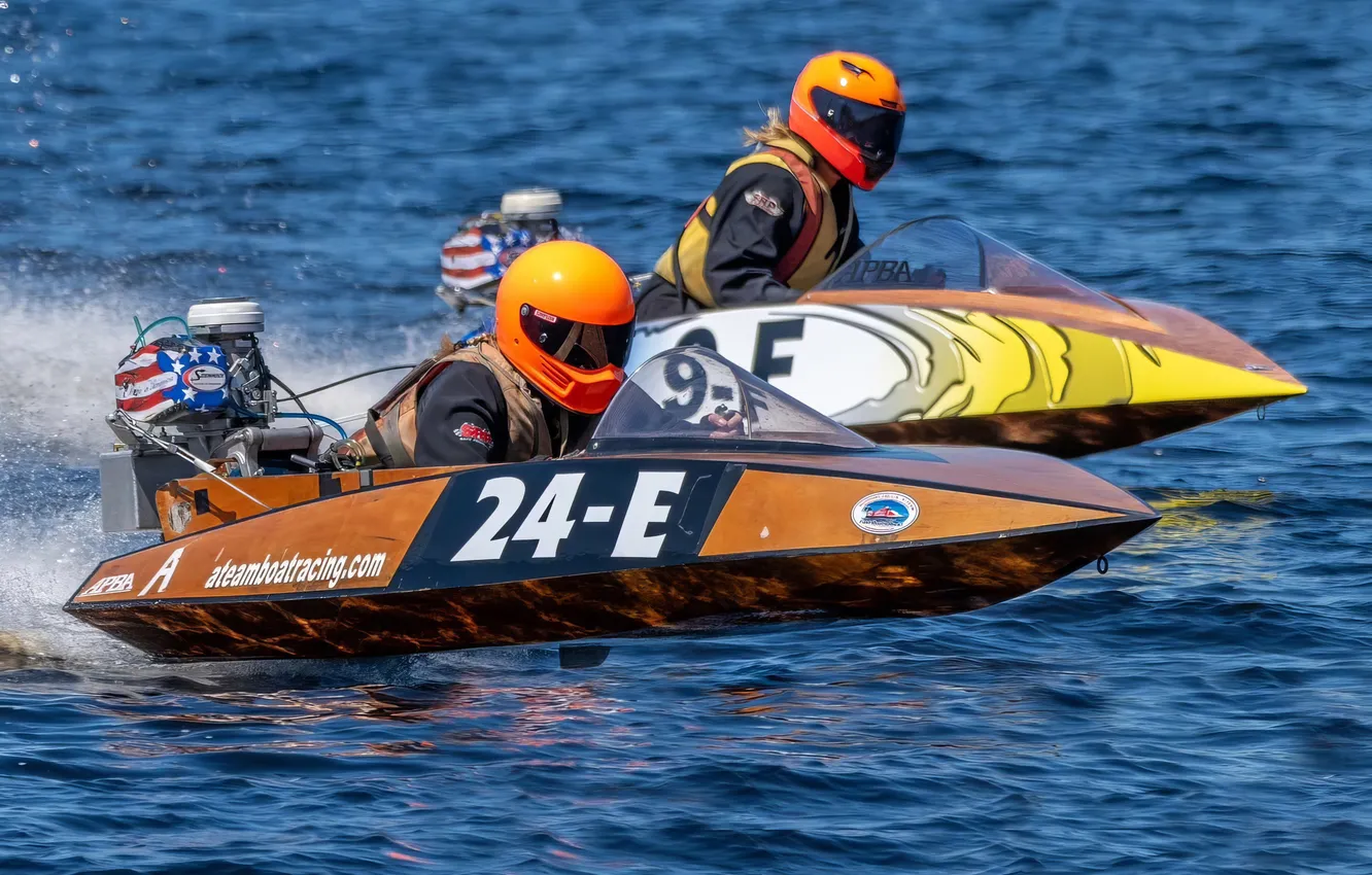 Photo wallpaper race, boat, speed
