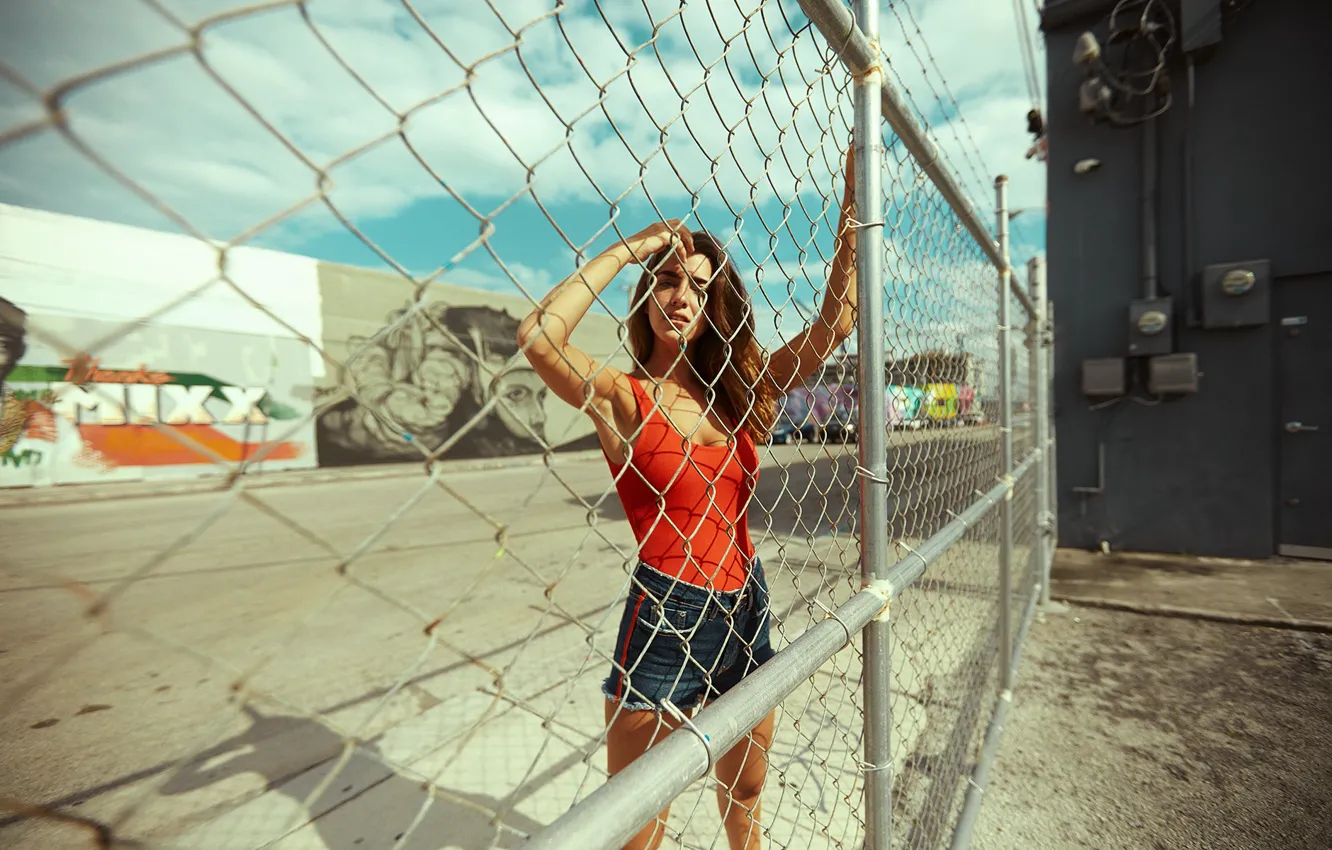 Photo wallpaper girl, hot, sexy, eyes, smile, beautiful, figure, model