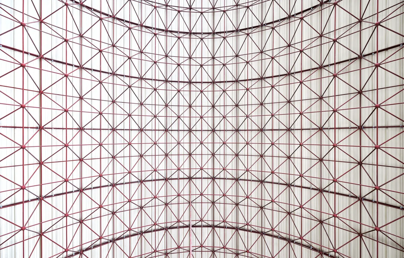Photo wallpaper pattern, architecture, geometric, Molecules