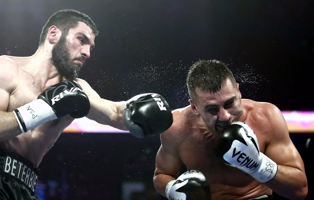 Photo wallpaper Boxing, Artur Beterbiev, Alexander Gvozdik
