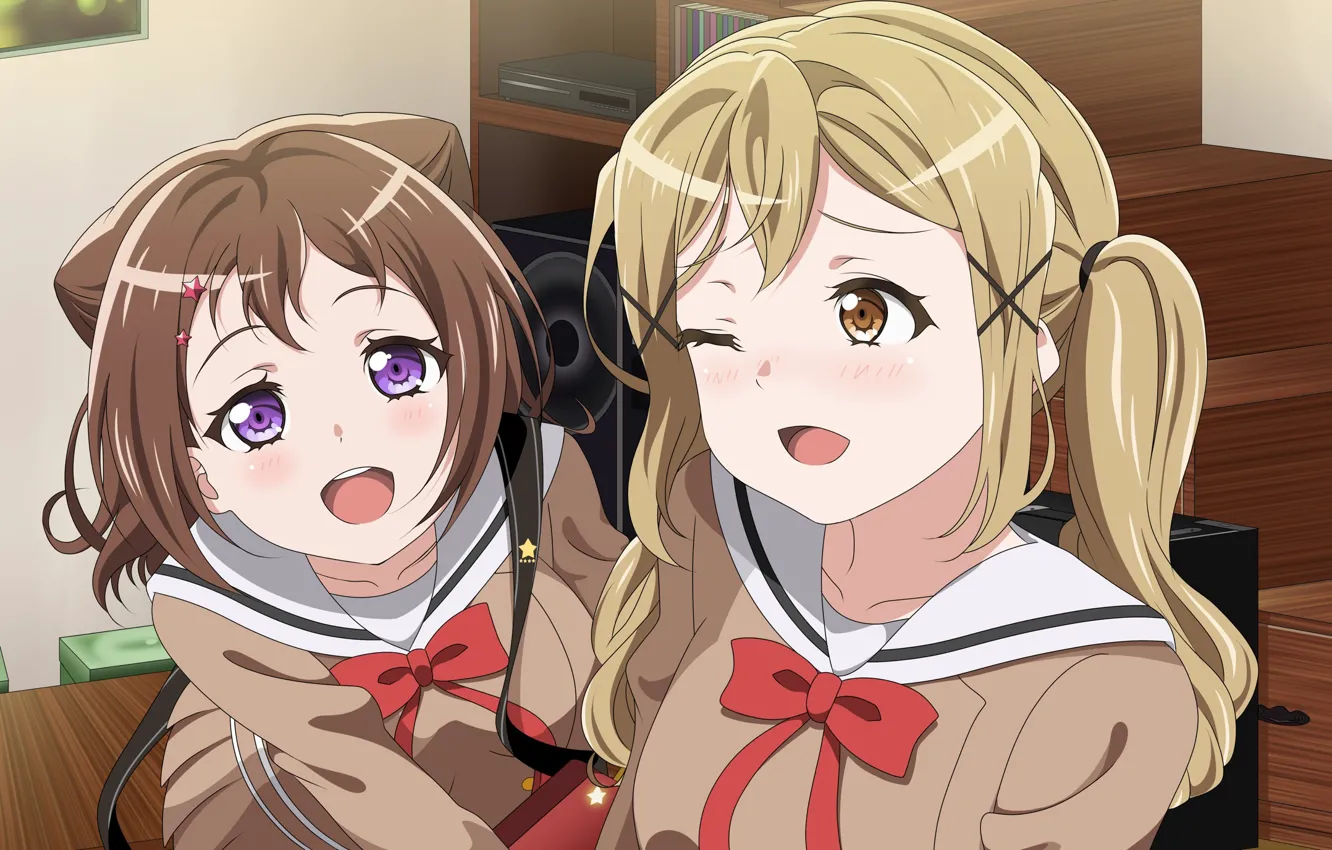 Photo wallpaper girl, form, bow, Love Live School Idol Project, Living love