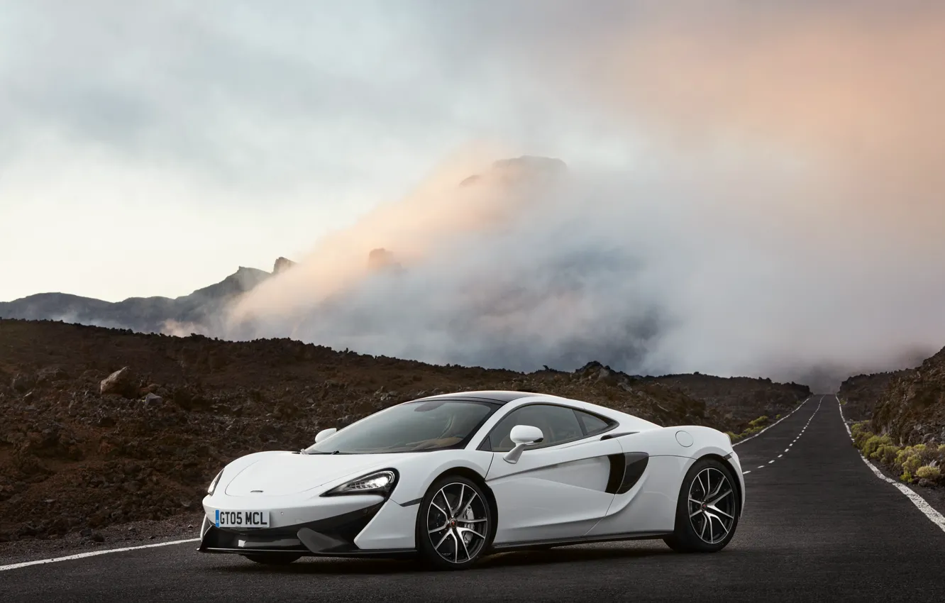 Photo wallpaper white, McLaren, supercar, white, car, auto, 570GT