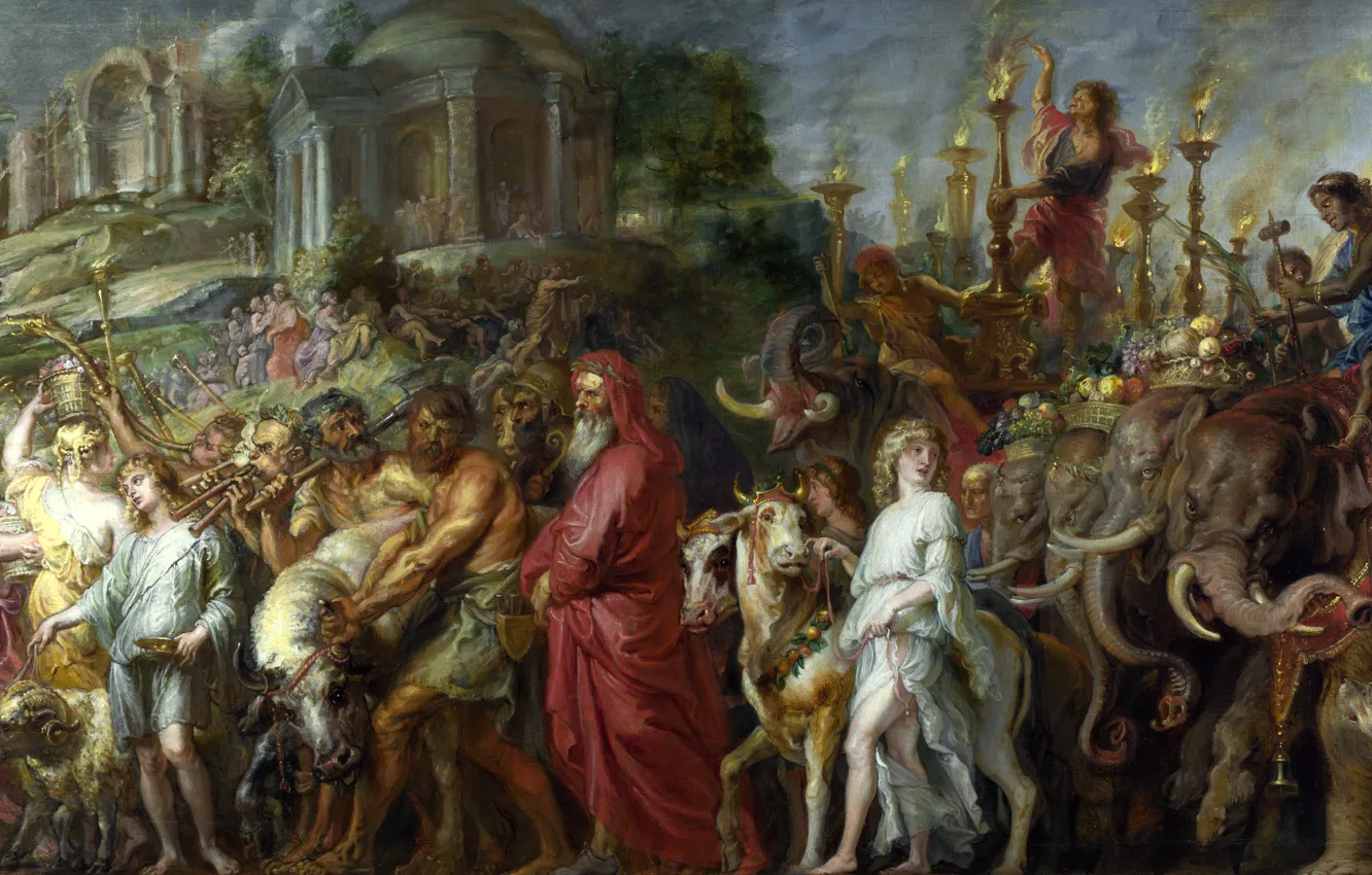 Photo wallpaper picture, Peter Paul Rubens, allegory, Pieter Paul Rubens, The Triumph Of Rome
