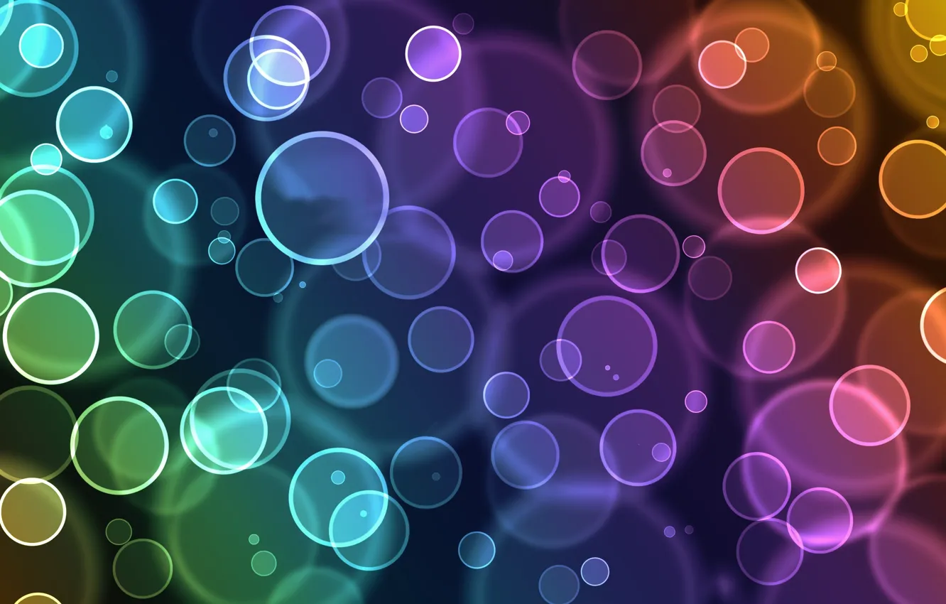 Photo wallpaper bubbles, balls, texture