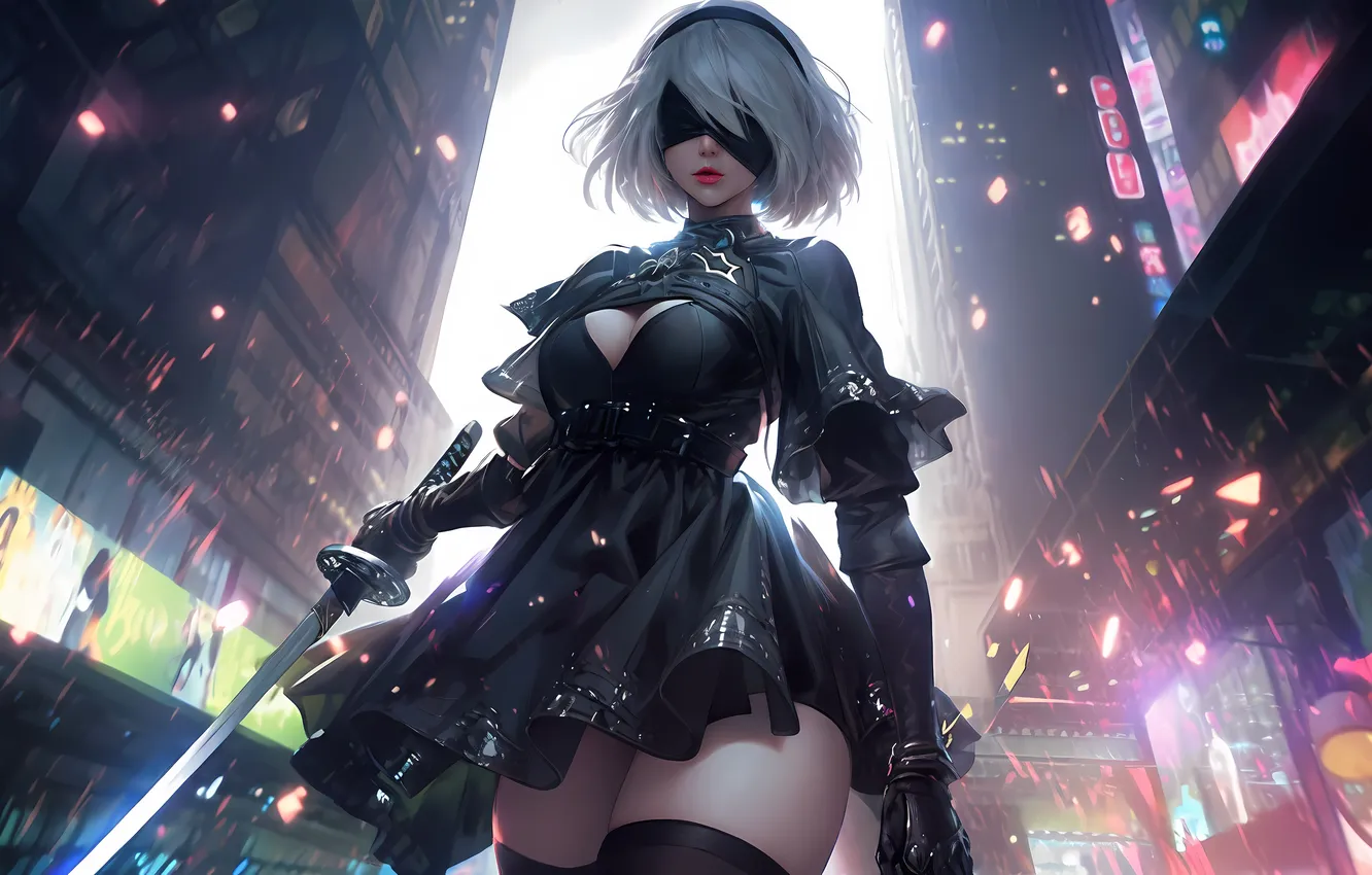 Photo wallpaper girl, nier, Nier Automata