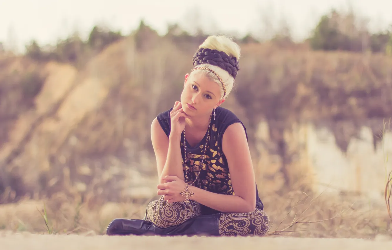 Photo wallpaper look, cross, Sophia