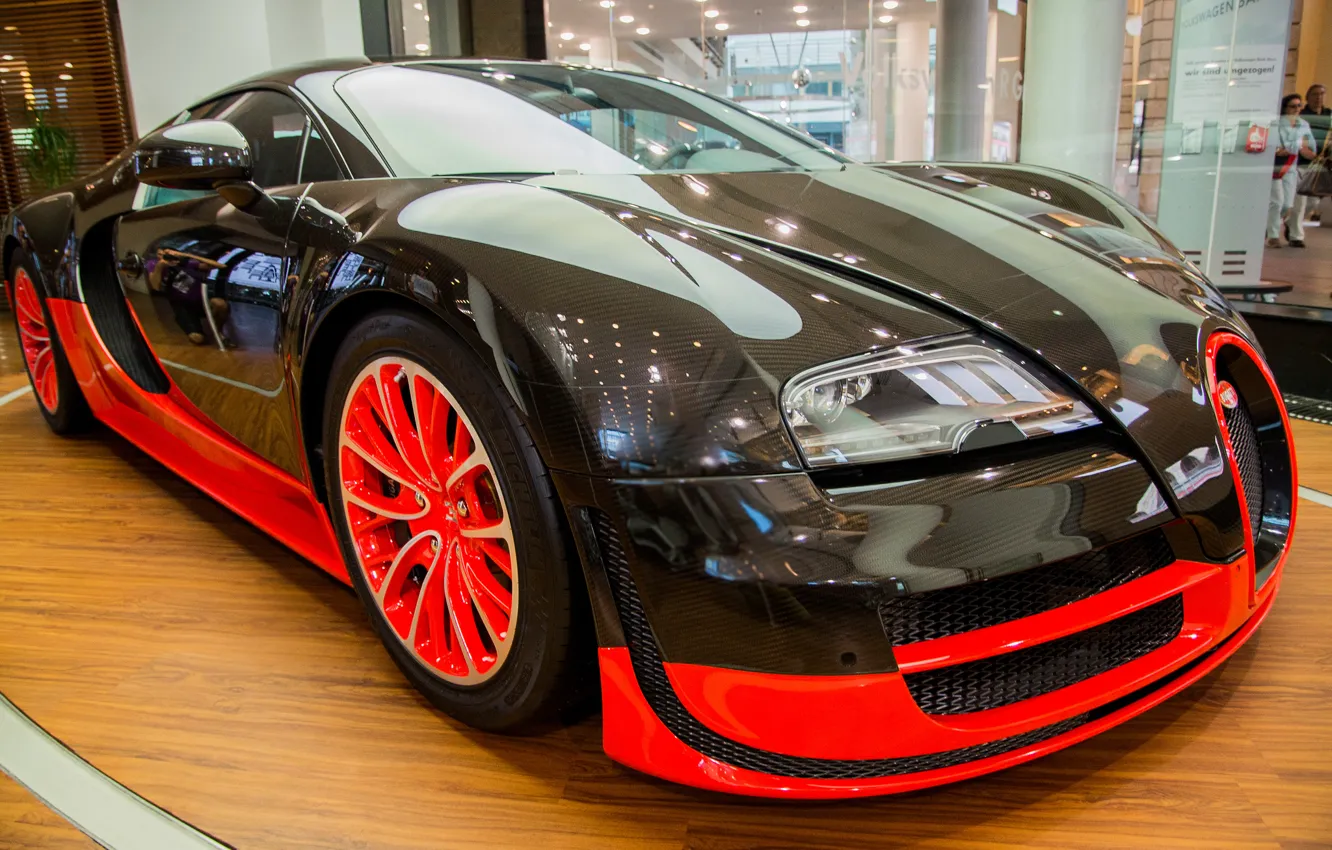 Photo wallpaper Veyron, Bugatti Veyron, the dealership