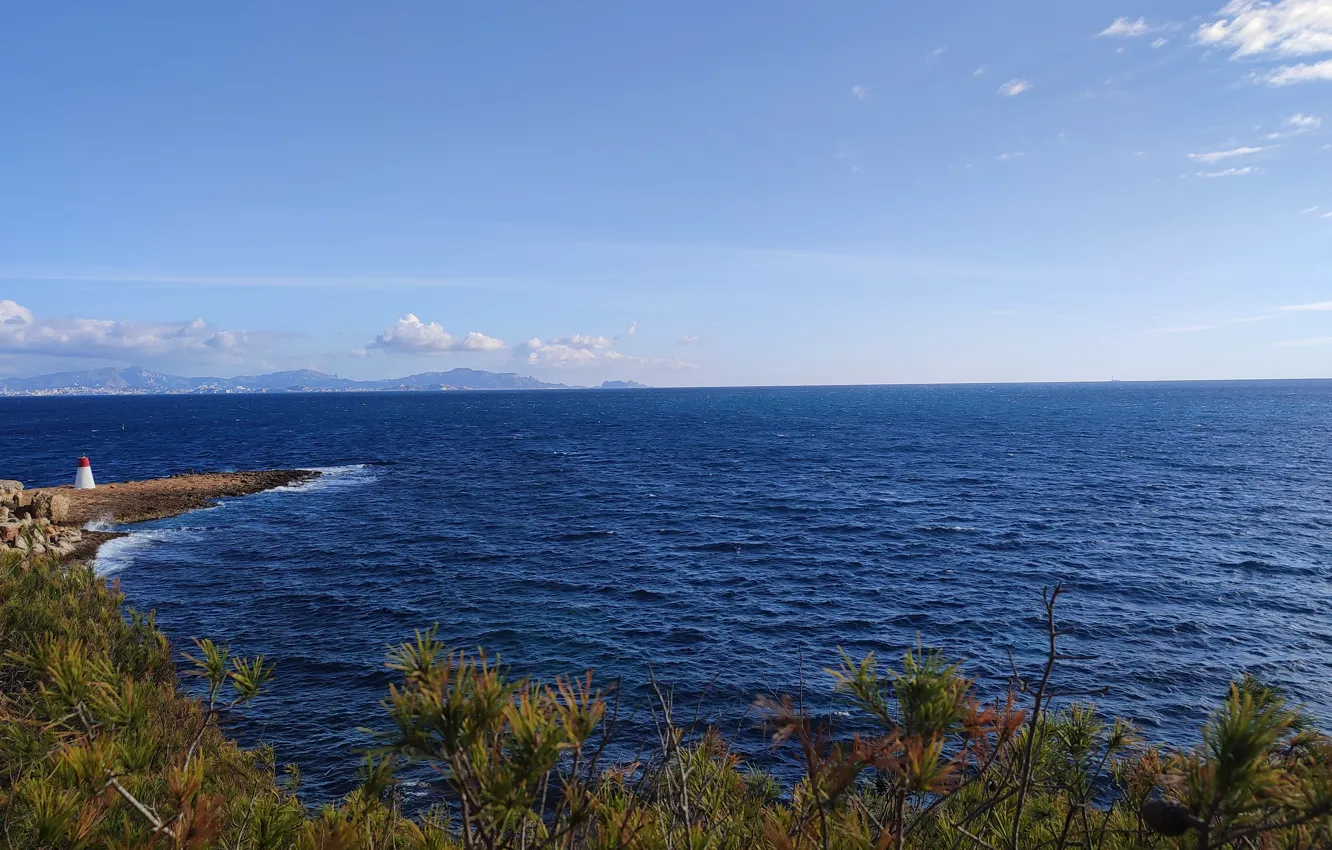 Photo wallpaper sea, Provence, Marseille, Carry, Provence-Alpes-Cote d'azur