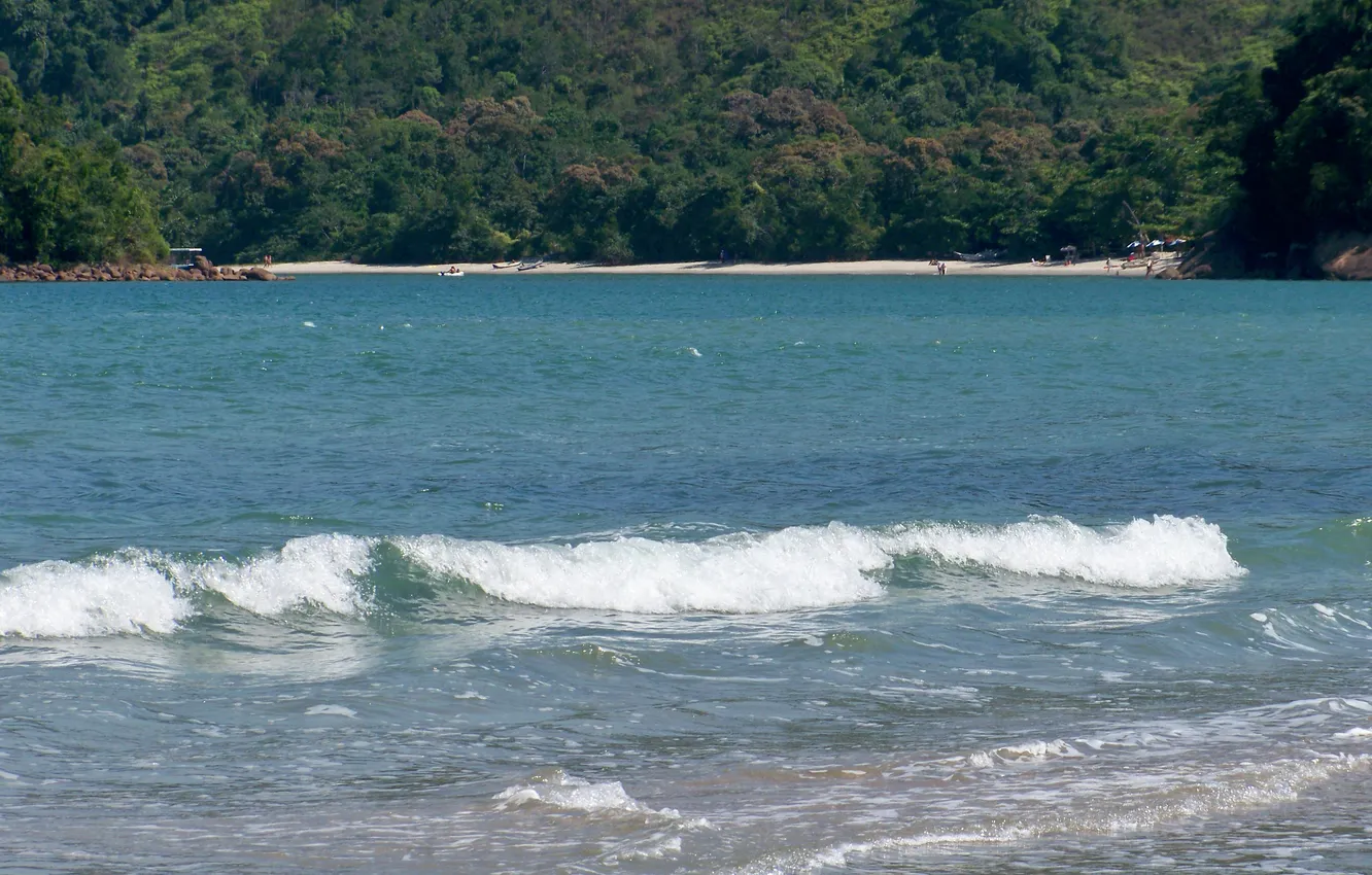 Photo wallpaper Brazil, Ubatuba, Estaleiro Beach