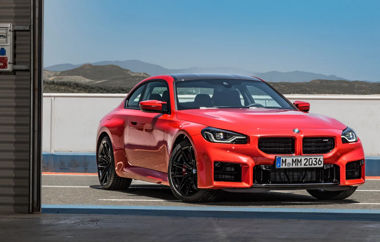 Photo wallpaper mountains, BMW, BMW, BMW M2, 2023