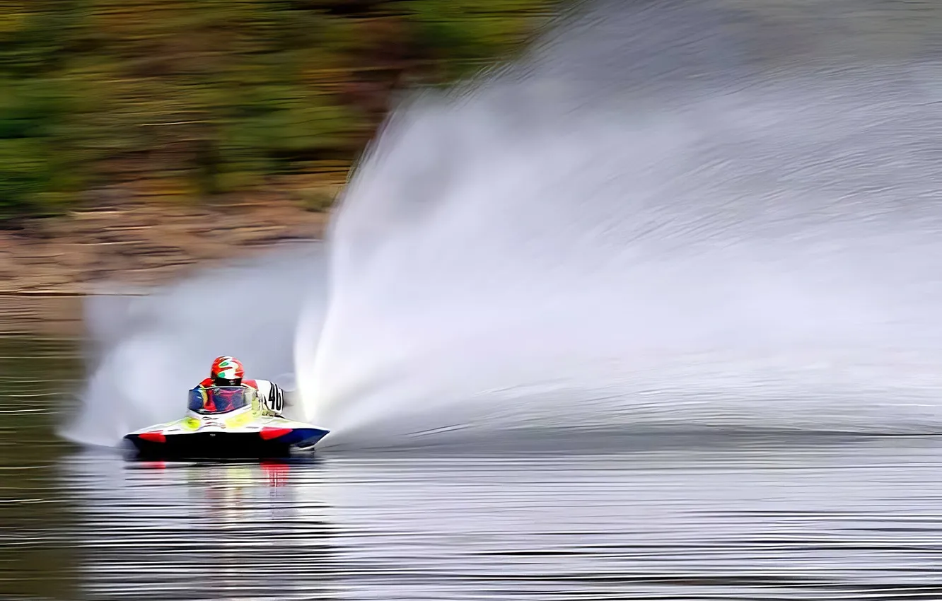 Photo wallpaper race, boat, speed