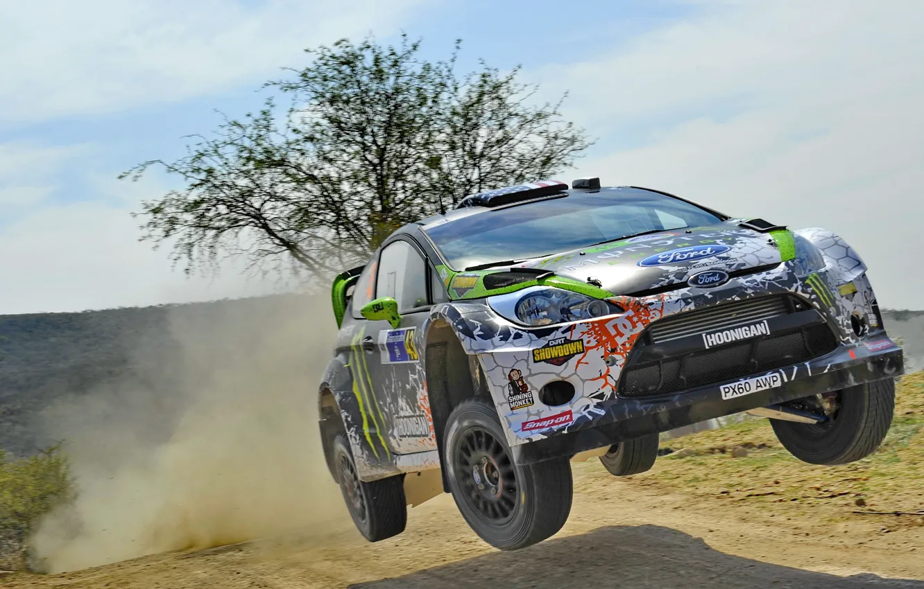 Photo wallpaper jump, Mexico, ford, rally, rally, wrc, fiesta, Ken Block