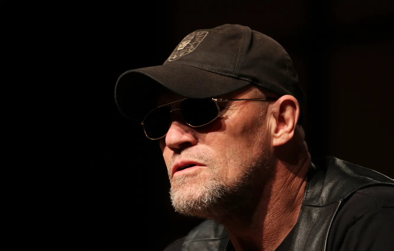 Photo wallpaper face, glasses, actor, Michael Rooker, Michael Rooker
