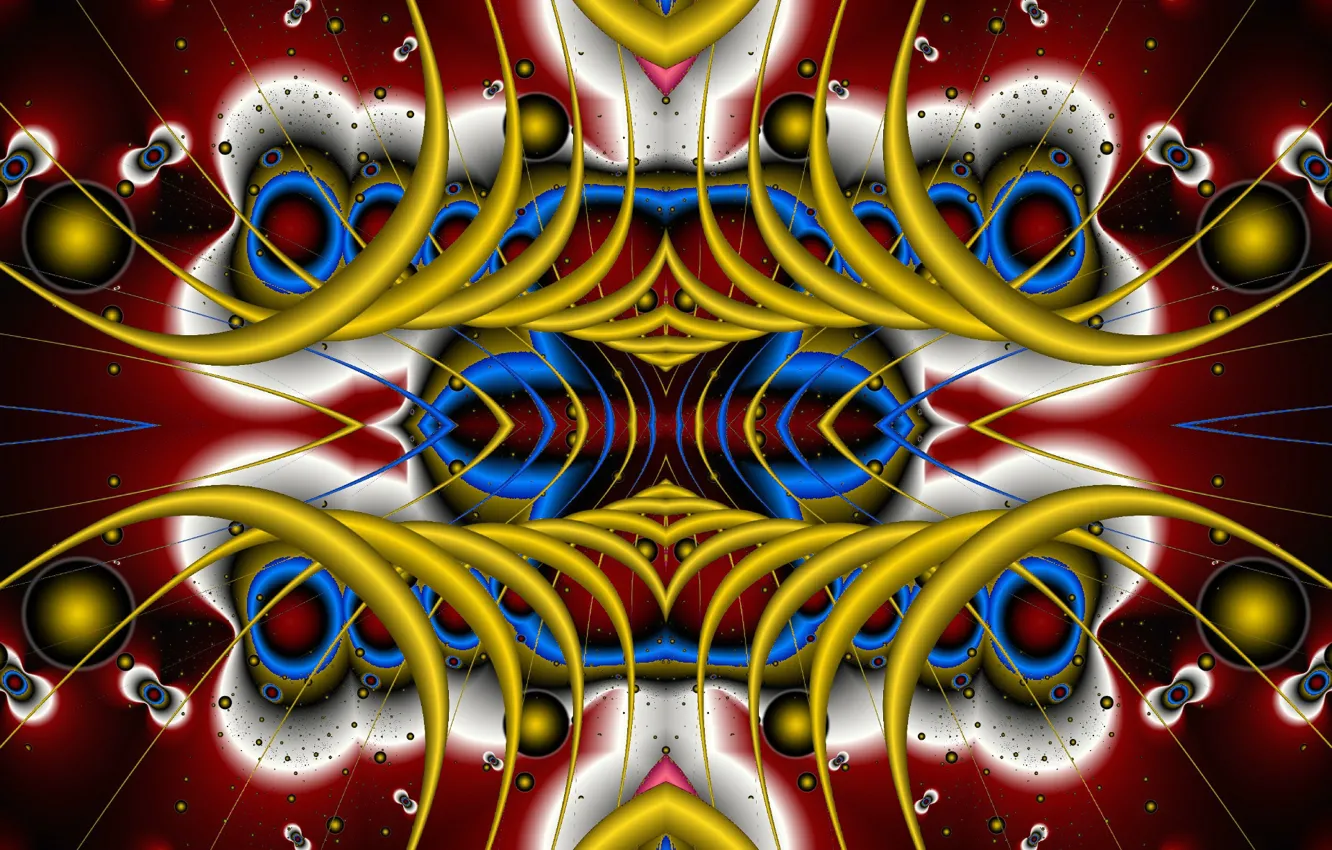 Photo wallpaper fantasy, patterns, symmetry