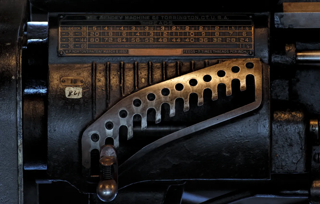 Photo wallpaper old, machinery, Thread Count