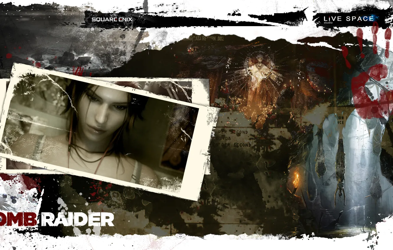 Photo wallpaper Square Enix, Lara Croft, LiVE SPACE studio, Tomb Raider 2013