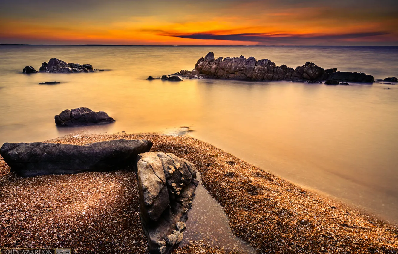 Photo wallpaper beach, landscape, stones, the ocean, Australia, Darwin, Northern Territory, Wickham