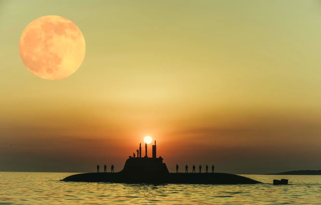 Photo wallpaper submarine, diesel, The Italian Navy