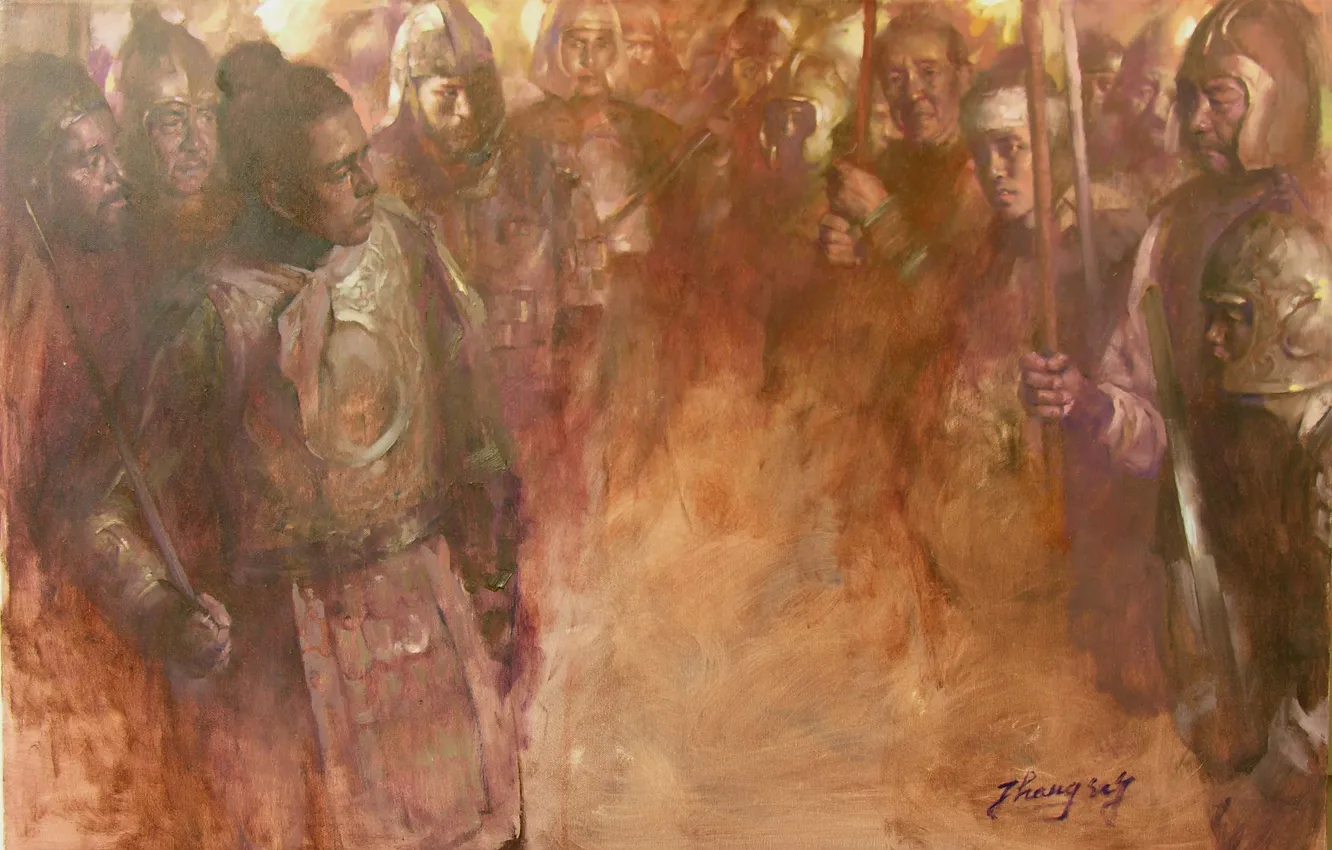 Photo wallpaper warrior, HongNian Zhang, otenki brown, 9rebellingsoldiers