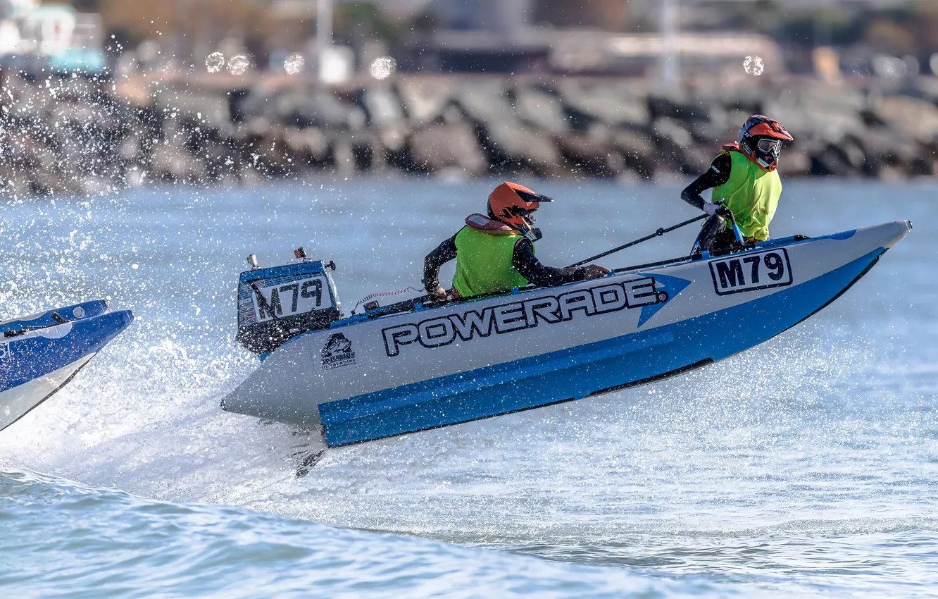 Photo wallpaper race, boat, speed