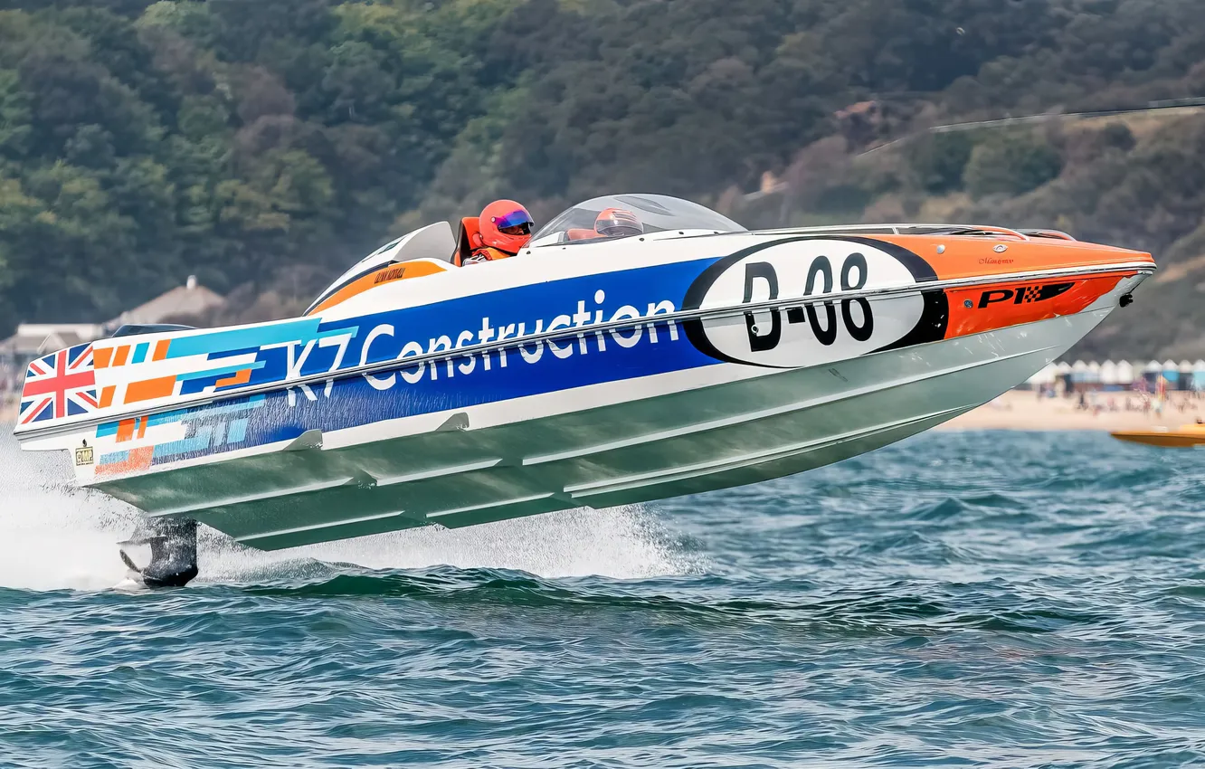 Photo wallpaper race, boat, speed