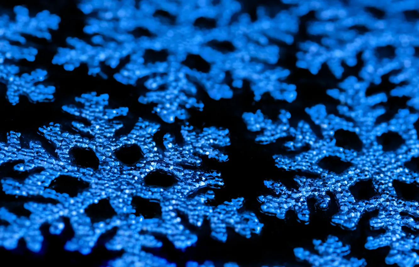 Photo wallpaper ice, snow, crystals, snowflake