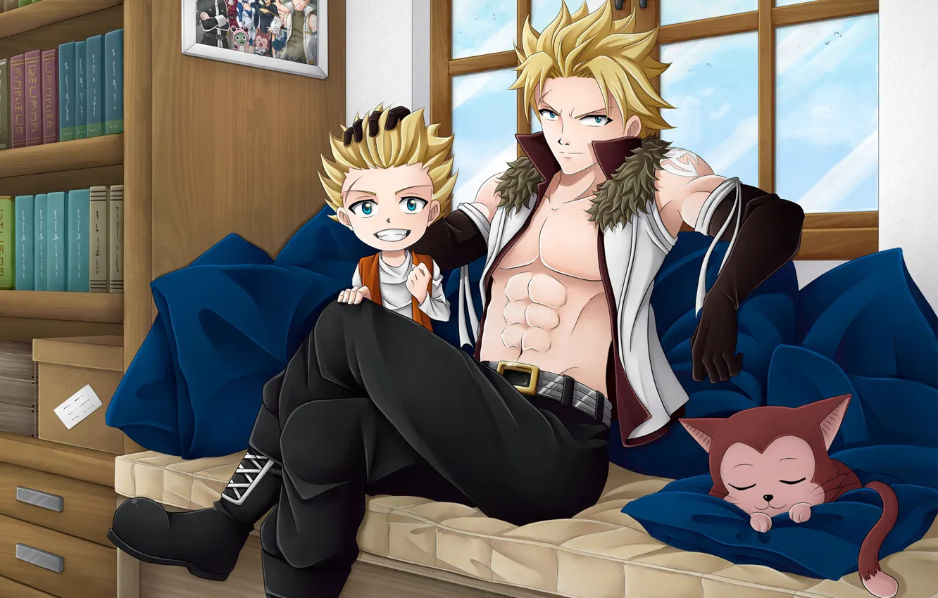 Photo wallpaper anime, boy, art, guy, characters, fairy tail, Fairy tail