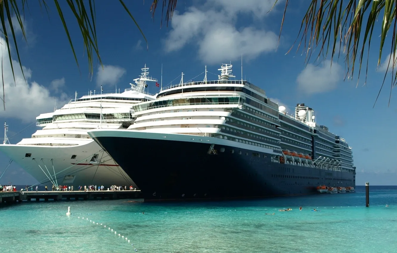 Photo wallpaper sky, sea, boat, vacation, tourism, Luxury yacht, Cruise Ship, watercraft