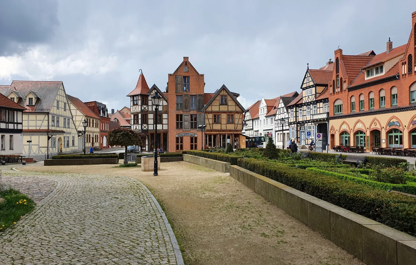 Photo wallpaper home, Germany, lights, Tangermünde