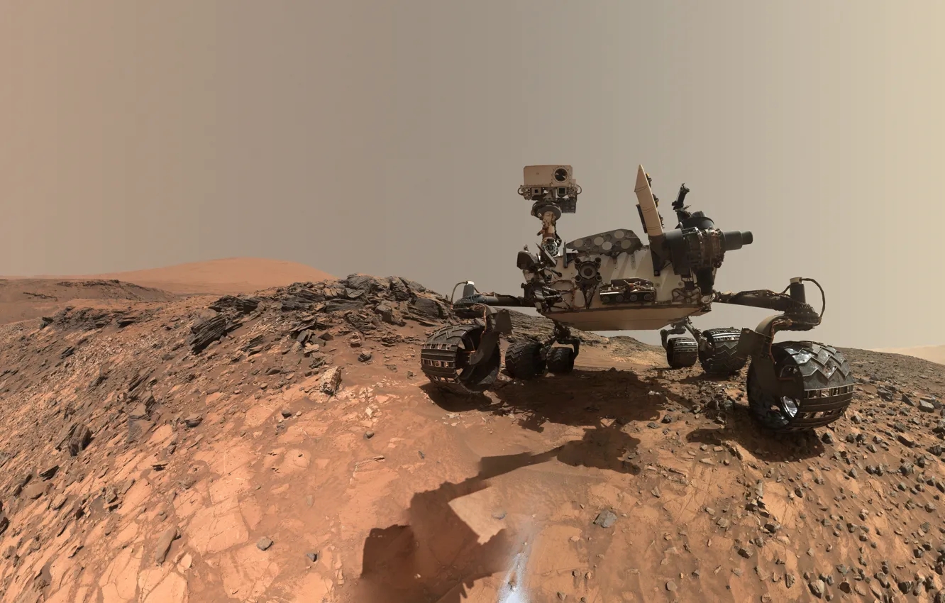 Photo wallpaper planet, Mars, NASA, the Rover, Curiosity, Mars science laboratory