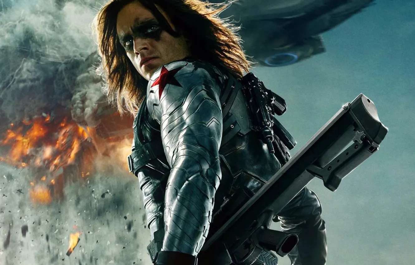 Photo wallpaper Marvel, The winter soldier, The First Avenger Winter Soldier, Bucky Barnes