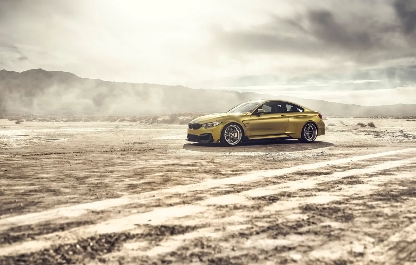 Photo wallpaper car, desert, BMW, Vorsteiner, tuning, GTRS4